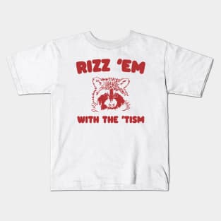 Rizz Em With The Tism Graphic T-Shirt, Retro Unisex Adult T Shirt, Vintage Funny T Shirt, Nostalgia T Shirt, Rizzler Kids T-Shirt